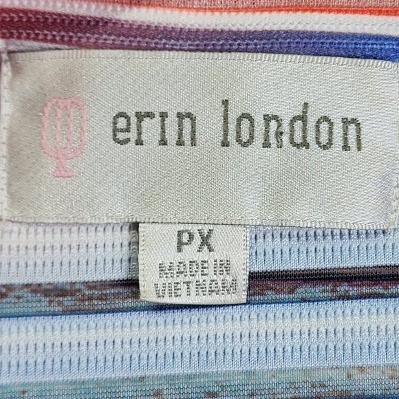 Erin London Size XL Womens Striped Sheer Full Zip Jacket 44in Chest - Picture 3 of 10